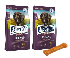Happy Dog Supreme Sensible Irland 2x12,5kg + MACED Kość Wędzona Prasowana 1