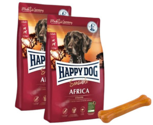 Happy Dog Supreme Sensible Africa 2x12,5kg + MACED Kość Wędzona Prasowana 1
