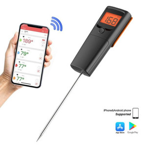 Bezprzewodowy Termometr Do Grilla Odczyt Temperatury W Aplikacji Telefonu