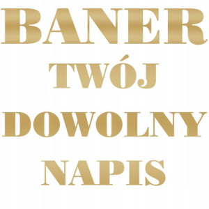 Baner Girlanda Twój Napis Dowolny Tekst Y3