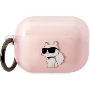 Karl Lagerfeld Airpods Pro 2 Cover Różowy/pink Ikonik Choupette