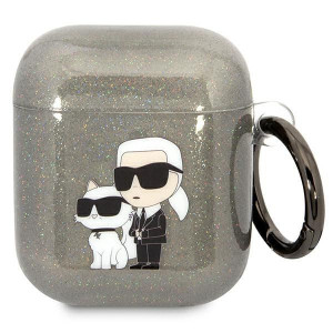Karl Lagerfeld Kla2hnkctgk Airpods 1/2 Cover Czarny/black Gliter