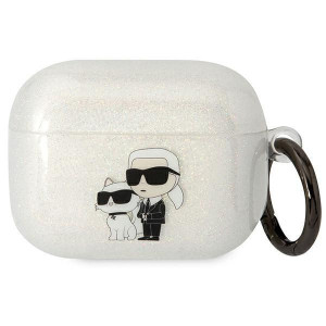 Karl Lagerfeld Klaphnkctgt Airpods Pro Cover Transparent Gliter