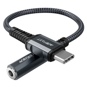 Acefast Kabel Audio Usb Typ C - 3,5mm Mini Jack (żeński) 18cm, Dac, Aux