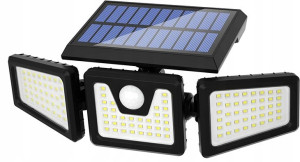 Lampa Solarna Uliczna Latarnia Czujnik Ruchu Led