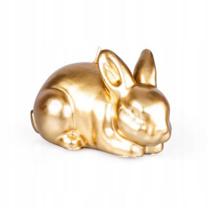 Świeca wielkanocna RABBIT złota 6 cm HOMLA