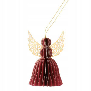 Zawieszka GALLA ANGEL anioł papierowy 12 cm
