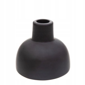 Świecznik DEKORACJA TINA ceramiczny czarny 7x12,5