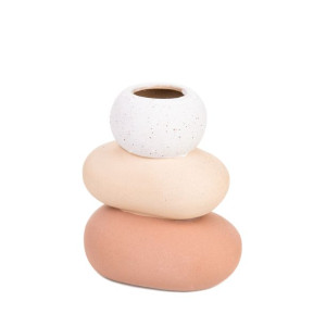 Wazon OZDOBNY LUMBI ceramiczny 14x9x16 cm HOMLA