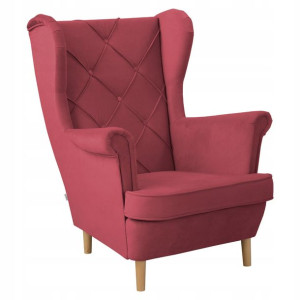 Fotel FOSSBY NEW koralowy 87x105x97cm HOMLA