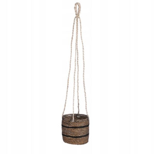 Doniczka CELESTIAL BASKET wisząca czarna 16x16 cm