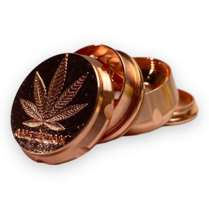 Młynek Metalowy Mały Ganja Różowy - 4 częściowy