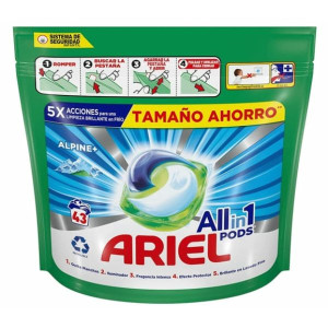 Ariel All in 1 Alpine, kapsułki do prania białych tkanin, 43 szt.