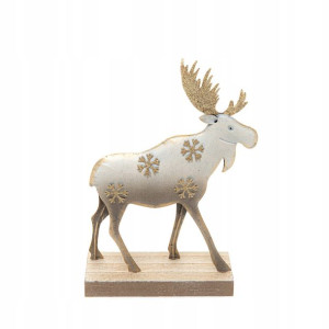 Łoś Dekoracja Xmas Oldy Metal 21x15 Cm Homla