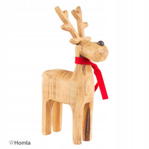 Renifer dekoracja świąteczna 27 cm HOMLA