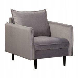 OUTLET Fotel RUGG szary 99x86x91 cm HOMLA