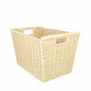 Kosz pleciony duży MOSVIK 41x29x27 cm HOMLA