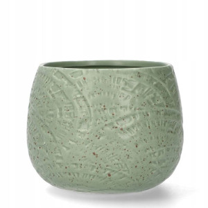 Osłonka DONICZKI TODI szałwiowa 15x13 cm HOMLA