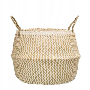 Kosz FLORIA z trawy morskiej 42x34 cm HOMLA