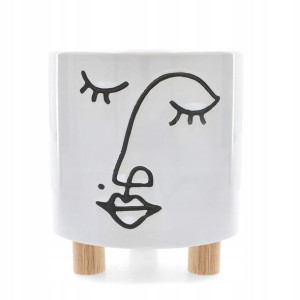 Osłonka na doniczkę FERLA ceramiczna 15,5x16,7 cm