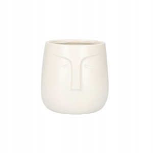 Osłonka NA doniczkę kwiatka ceramiczna FACE HOMLA