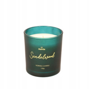 Świeca zapachowa DEKORACYJNA Sandalwood 150g HOMLA
