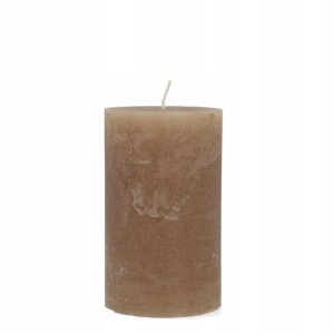 Świeca DEKORACYJNA RUSTIC beżowa 7x11 cm HOMLA