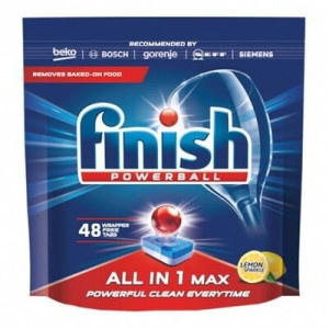 Finish Powerball All In 1 Max Lemon, tabletki do zmywarki 48 szt.