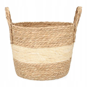 KOSZ DEKORACJA z trawy KOES 30x25x26 cm HOMLA