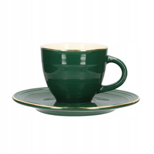 Filiżanka ze spodkiem porcelana ELLIE 90ml HOMLA