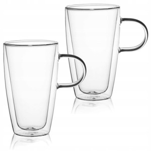 2 Szklanki Termiczne Do Kawy Cembra 330ml Homla