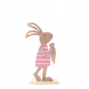 Figurka wielkanocna LEPRISO zając drewniany 30 cm