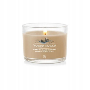 Świeca zapachowa AMBER & SANDALWOOD mini