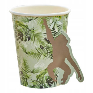 Zestaw kubków papierowych LETS GO WILD 250 ml x8