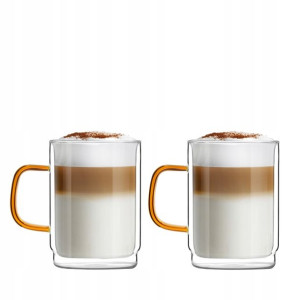 Szklanki AMBER z podwójną ścianką 2szt. 350 ml