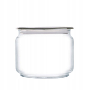 Słoik PLANO JAR z pokrywką szary 0,5 l