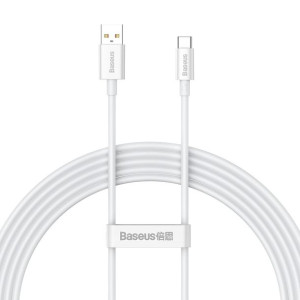 Kabel Do Szybkiego Ładowania Usb-a - Usb-c 100w 480mb/s 2m Biały