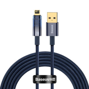 Kabel Przewód Usb – Lightning 2.4a 2m Niebieski (cats000503)