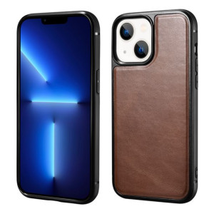 Icarer Leather Oil Wax Etui Pokryte Naturalną Skórą Do Iphone 13 Mini