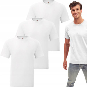 Bawełniany T-Shirt Męski Koszulka Męska 3-PAK