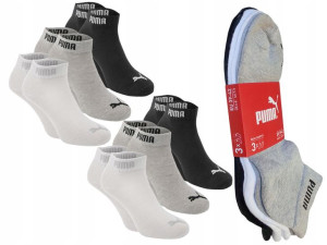 PUMA Skarpety Zakostki , 3 KOLORY , 2x3pak , 35-38