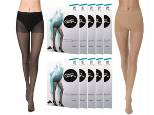 Rajstopy lycra GATTA LAURA 15/20 DEN, 10-pak, 5-XL