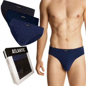 Atlantic Sportowe Slipy męskie Bawełna 3-Pak 2XL