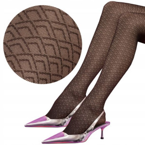 Fiore rajstopy Night Fever 30 den geometryczne 2-S