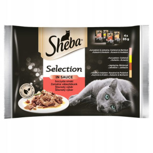 Sheba Selection soczyste smaki w sosie 4x 85g