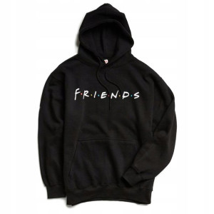 Bluza Męska Czarna Kaptur Przyjaciele Friends S Y3
