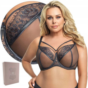Biustonosz soft GORSENIA K496 PARADISE szary 75M