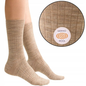 Steven 130 Skarpety Bezuciskowe Merino j.beż 35-37