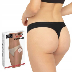 GATTA STRINGI COMFORT, bezszwowe CZARNE, L