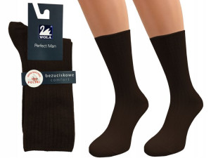Wola skarpetki Comfort, bawełna, brown M9A, 42-44